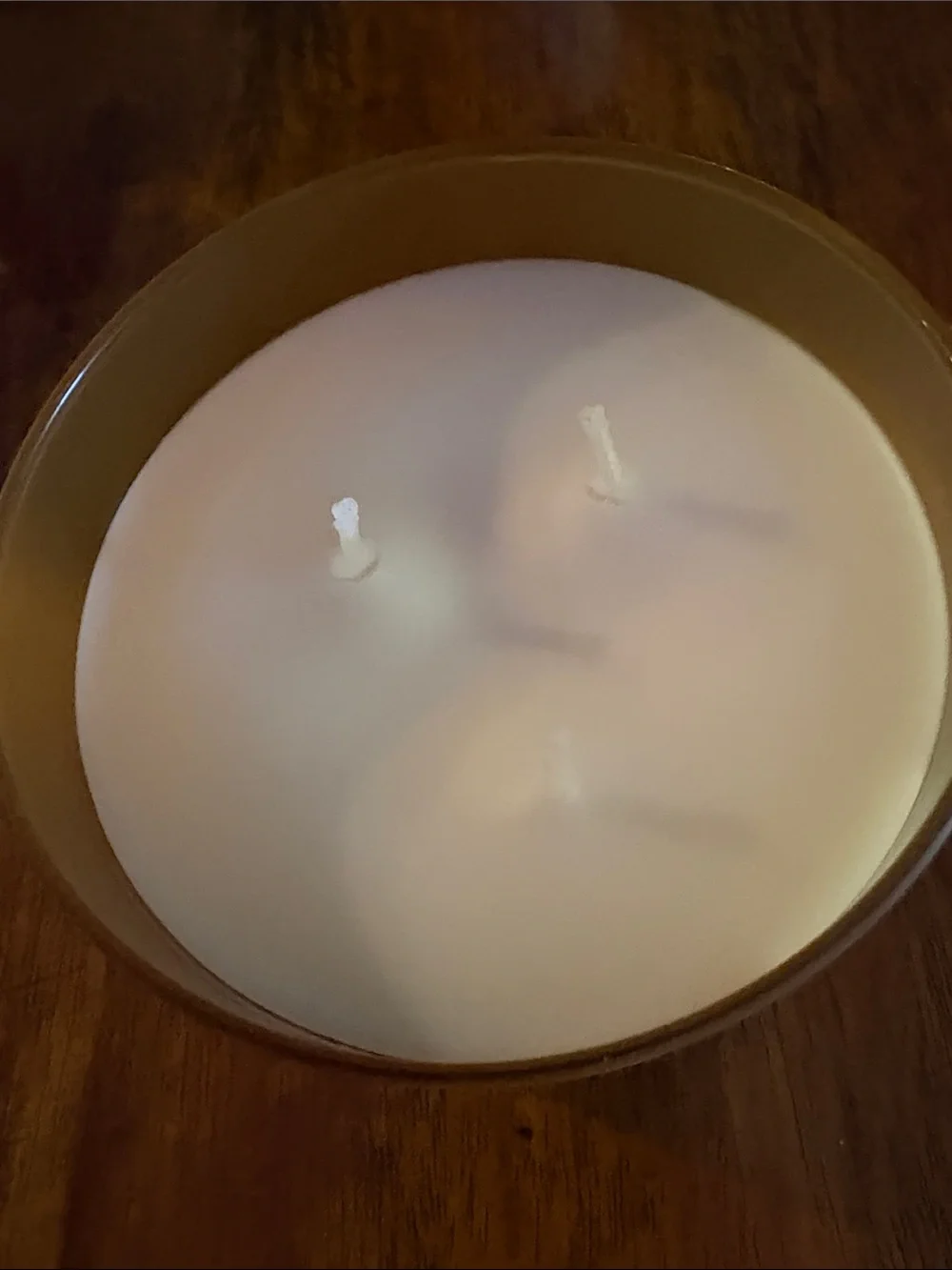 Nwt “Salted Butterscotch” 3 Wick Candle from White Barn